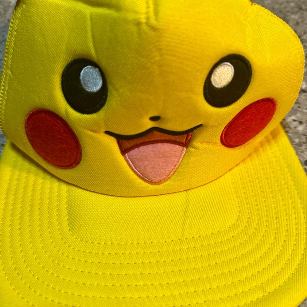 Pokémon l Pikachu l Cosplay l Snapback Hat - Adult Size OS - Yellow ⭐🧢 - Picture 3 of 7